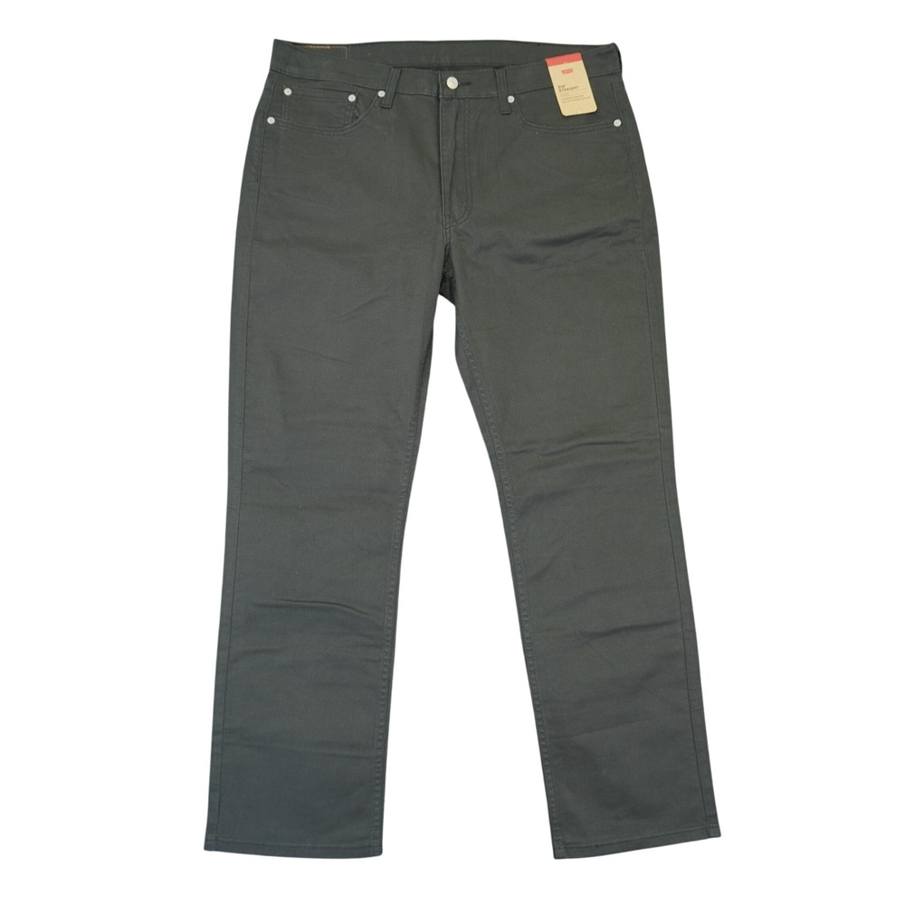 Levi's 514 Straight Pants Mens 38x32 Grey Stretch Casual Workwear